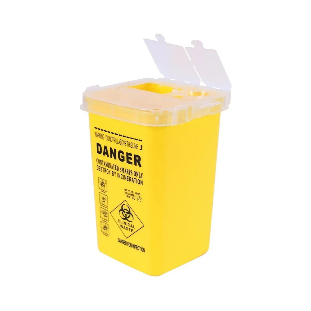 Plastic Tattoo Waste Box Medical Supplies Container 