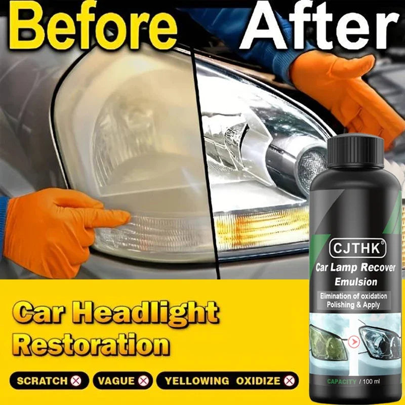 Car Headlight Restoration Polishing Kits Repa Cleaning Paste 