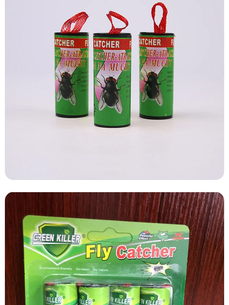 Fly Catcher Adhesive Strip Fly Catcher Tape Easy to Use Fly Catcher for Fly Trap 