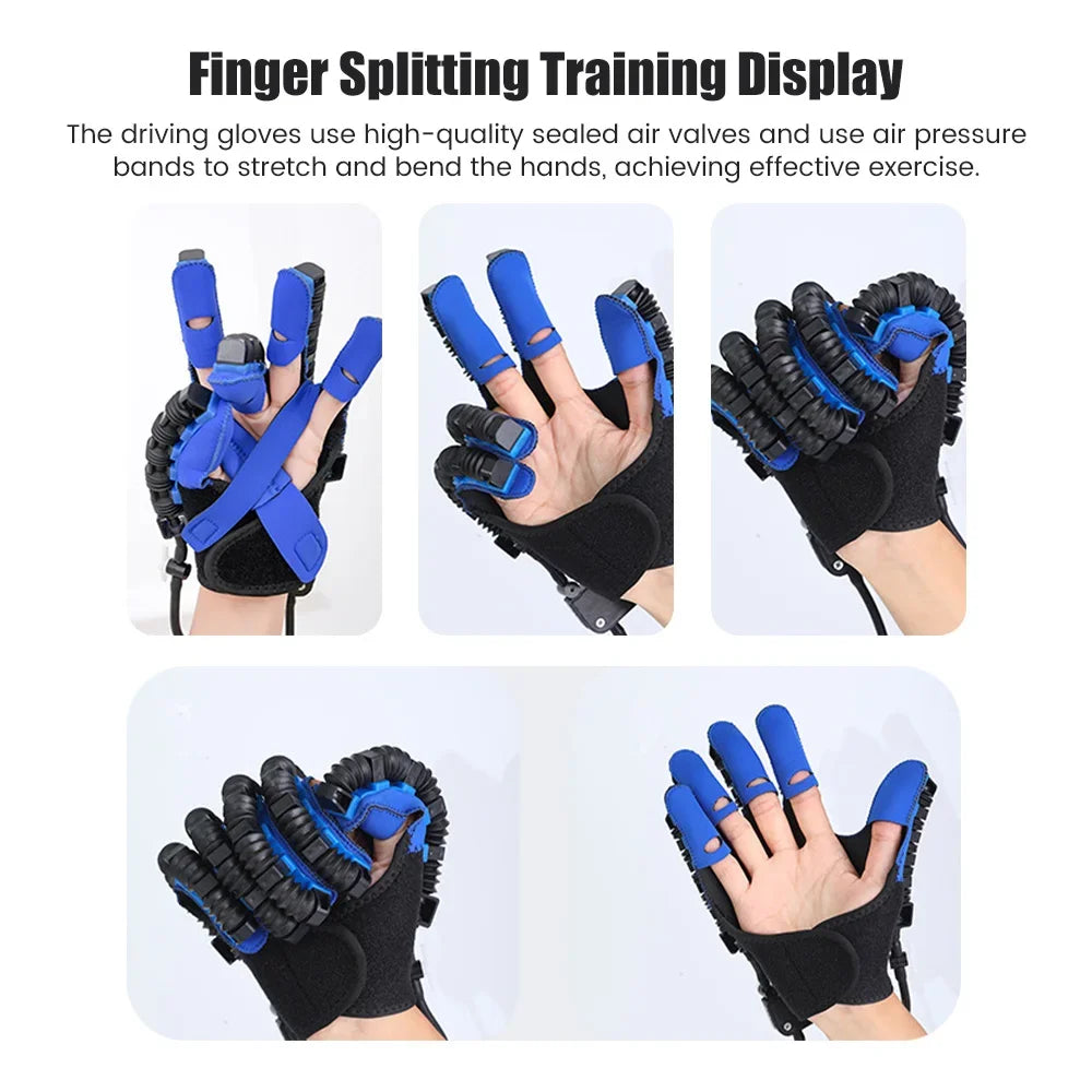 Left and Right Hand Finger Rehabilitation Exerciser Gloves 