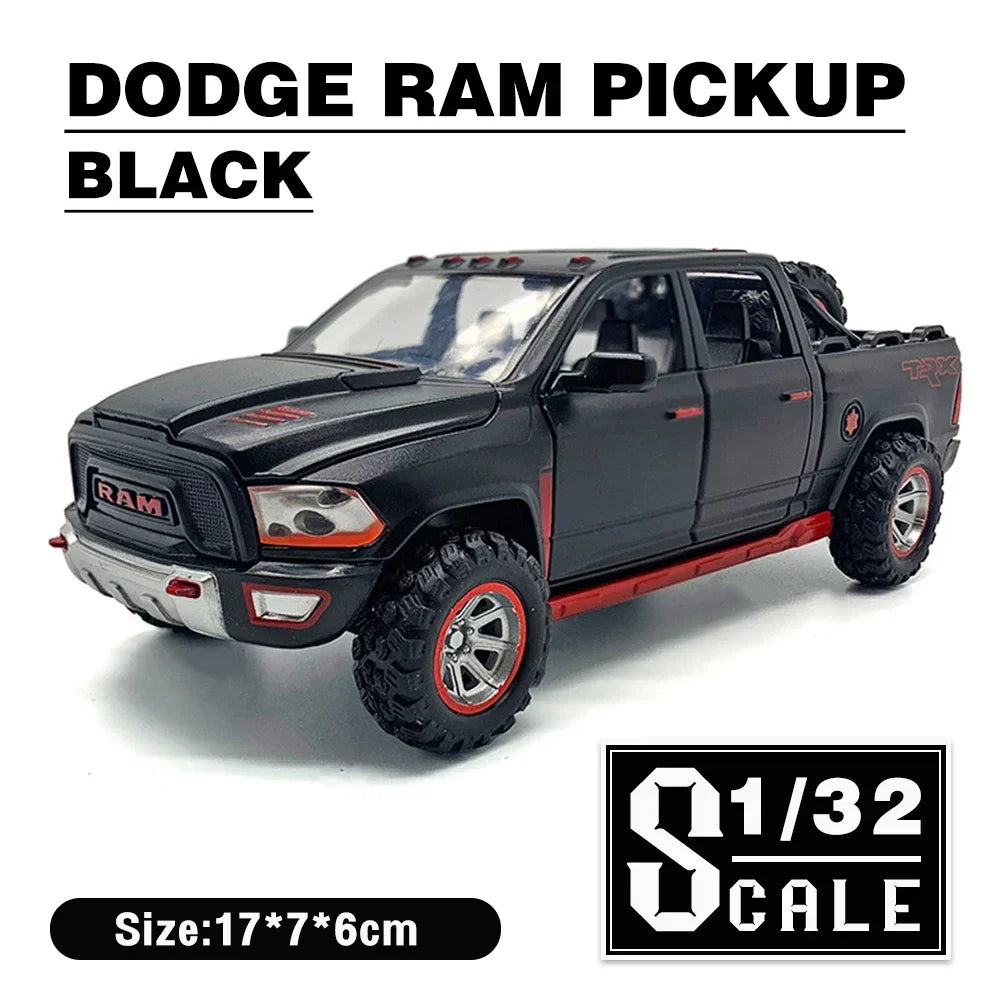 1/32 Scale RAM TRX Pickup Truck Alloy Diecast Toy Cars 