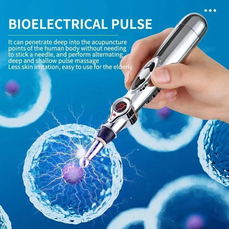 Pluma de meridianos 5 en 1, lápiz electrónico de Acupuntura y Moxibustión, fi