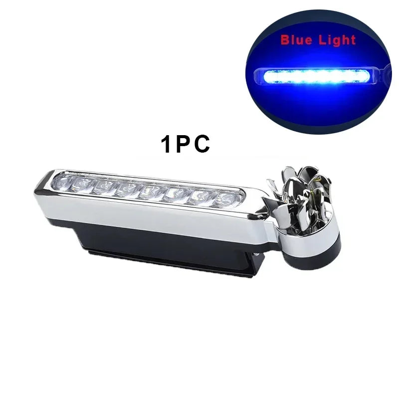 Luces LED de circulación diurna alimentadas por viento para coche, iluminación
