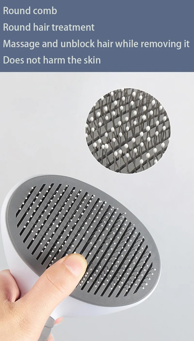 Cepillo de pelo para mascotas, peine para gatos, removedor de pelo para perros y gatos, herramientas de aseo para cachorros y gatitos, accesorios para perros, suministros para mascotas