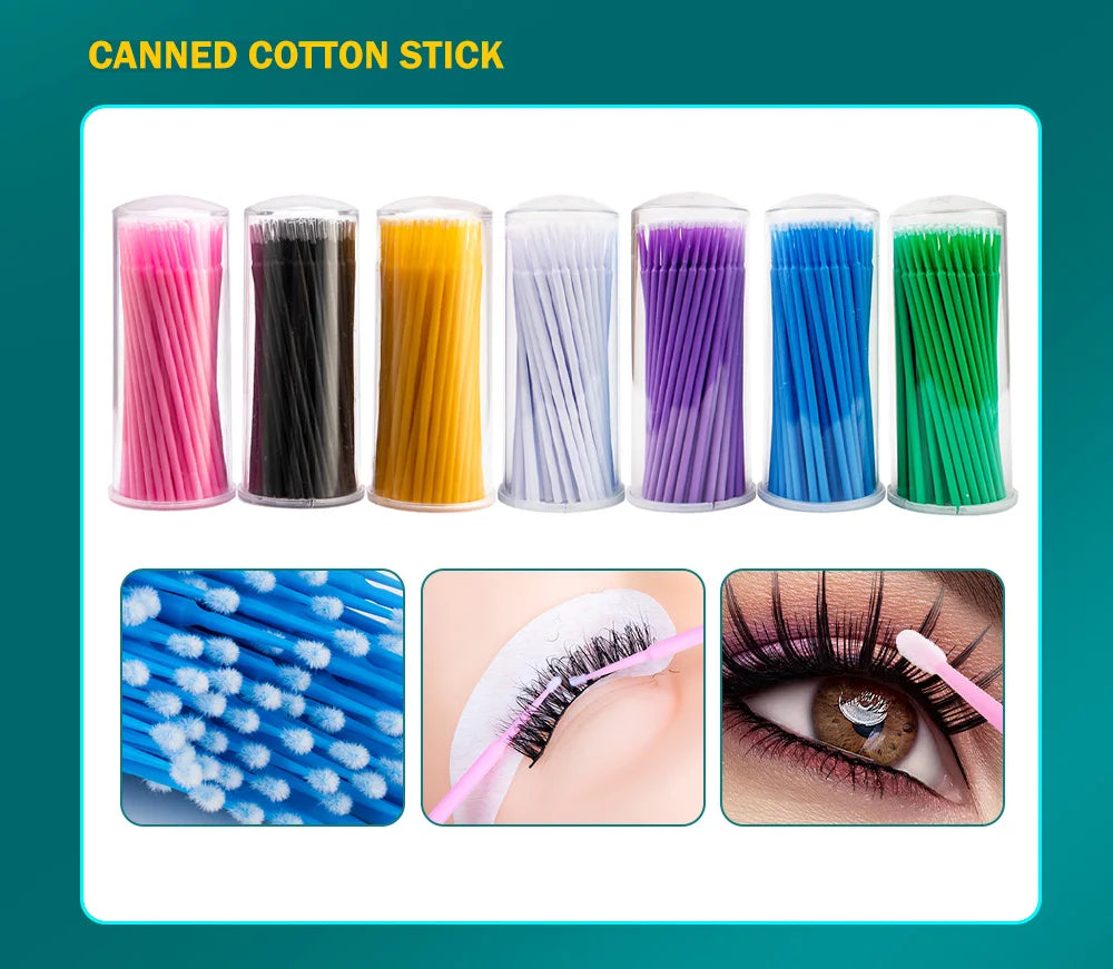 Disposable Mascara Wands Eyelash Applicator Brush Spoolies for Ext 