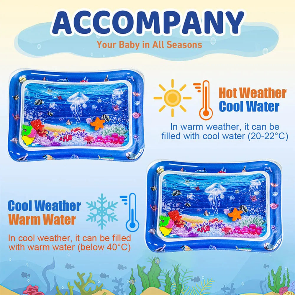 Baby PVC Inflatable Mat White Jellyfish Pad for Children p 