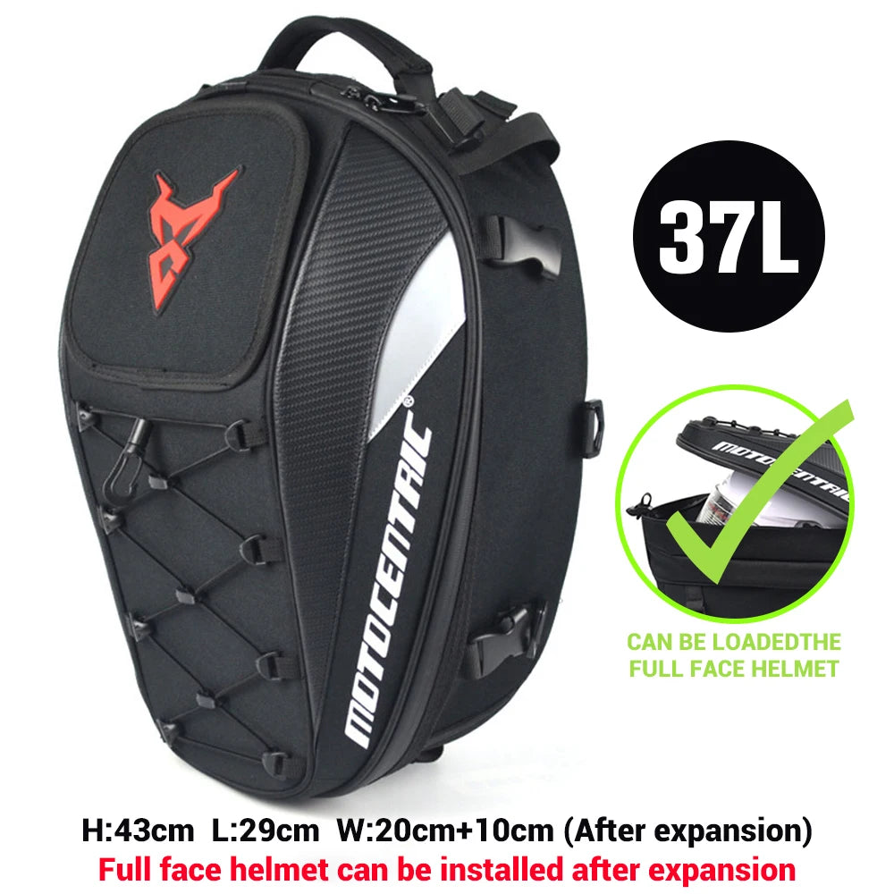 Bolsas para asiento trasero de motocicleta, mochila impermeable multifuncional p