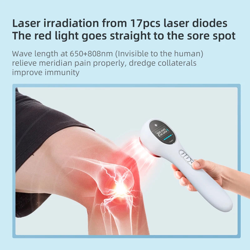 Low Level Infrared Red Light Cold Laser Therapy Device Treats 