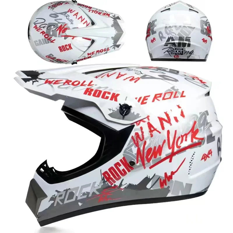 Adult Men Motocross Helmet Full Face Helmet Cycling Helmet 