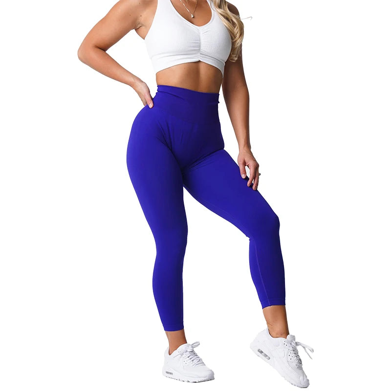 NVGTN-mallas sin costuras para mujer, pantalones de Yoga de cintura alta, ropa de gimnasio, mallas de LICRA suaves para entrenamiento, trajes de Fitness