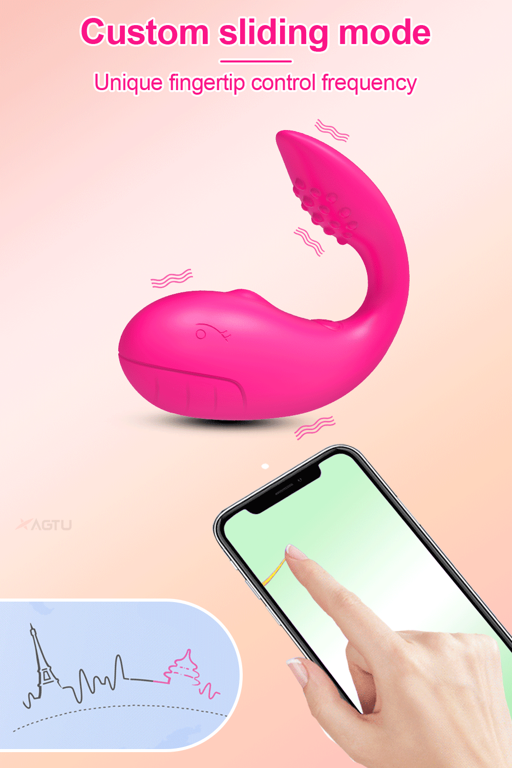 Bluetooth Control Vibrating Egg for Women Clitoris Stimulator u 