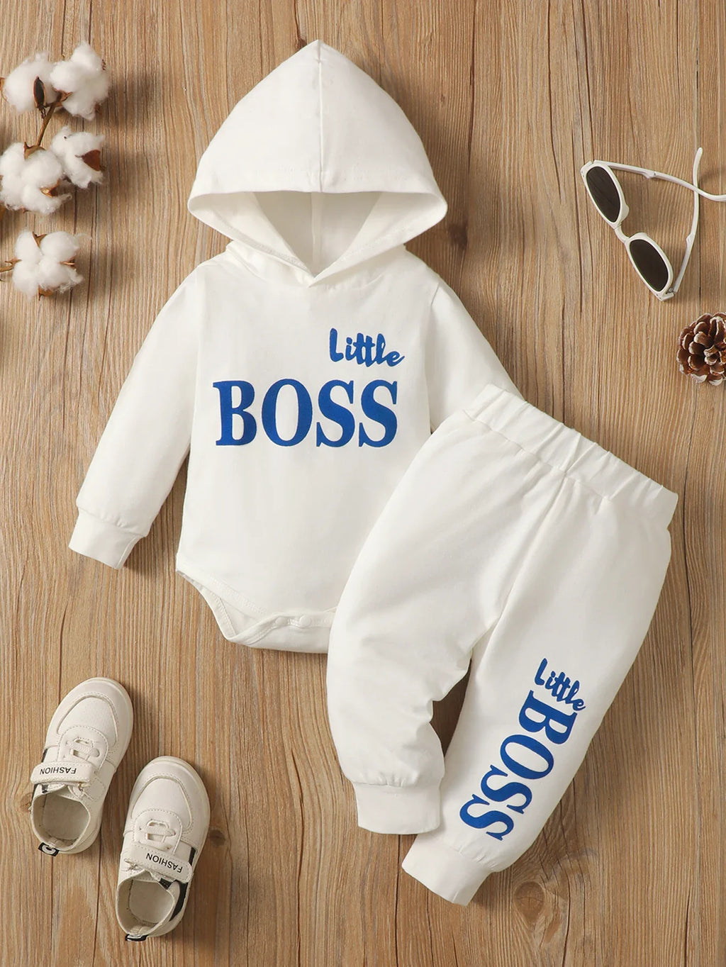 Sudadera con capucha de algodón de manga larga para bebé, ropa de moda para re