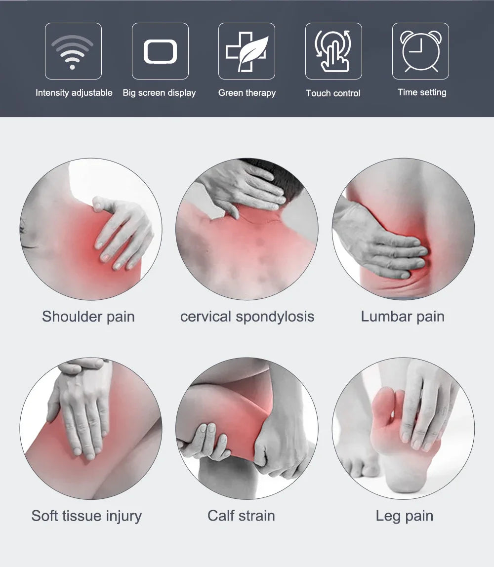 Máquina de terapia ultrasónica para alivio del dolor, masaje de articulaciones