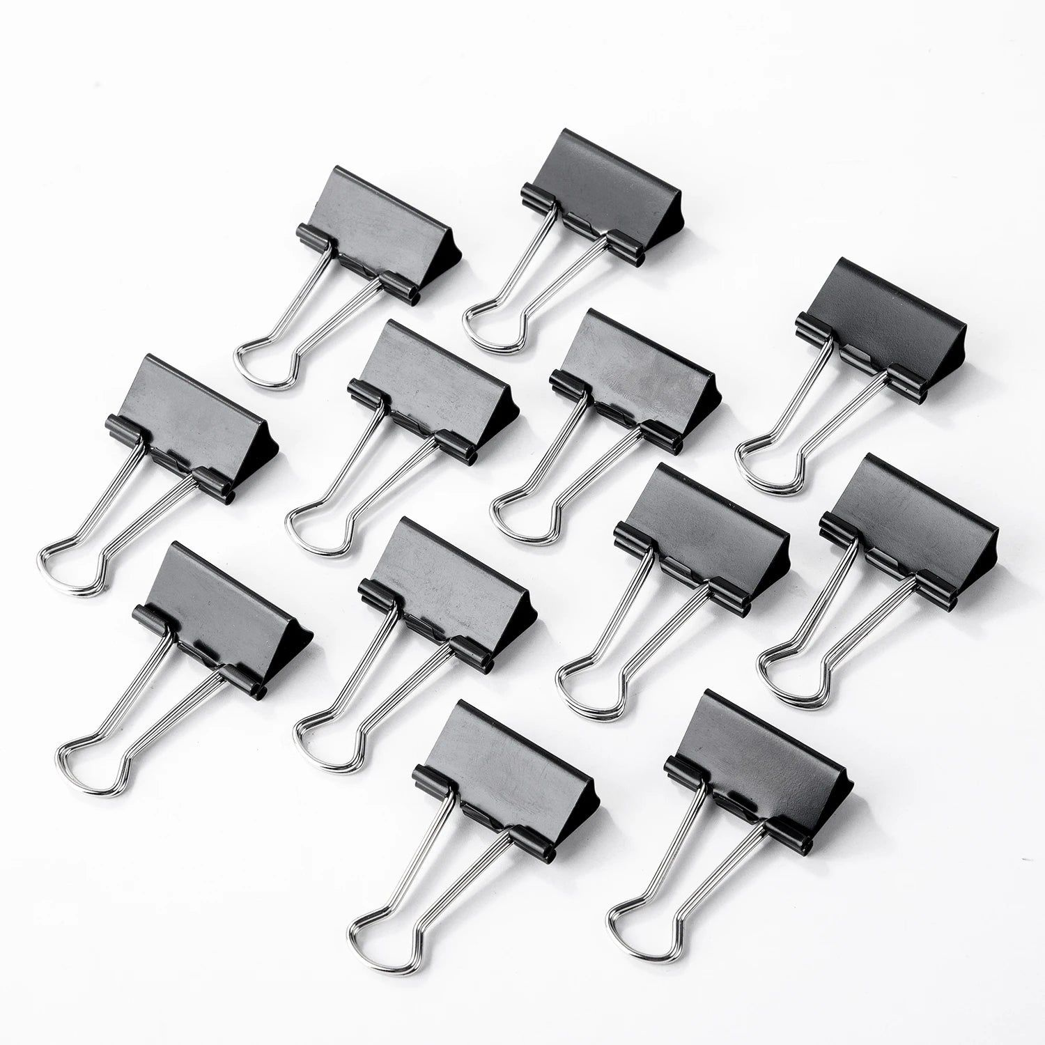 Deli Black Long Tail Clip Combination Binder Clips Bookmark