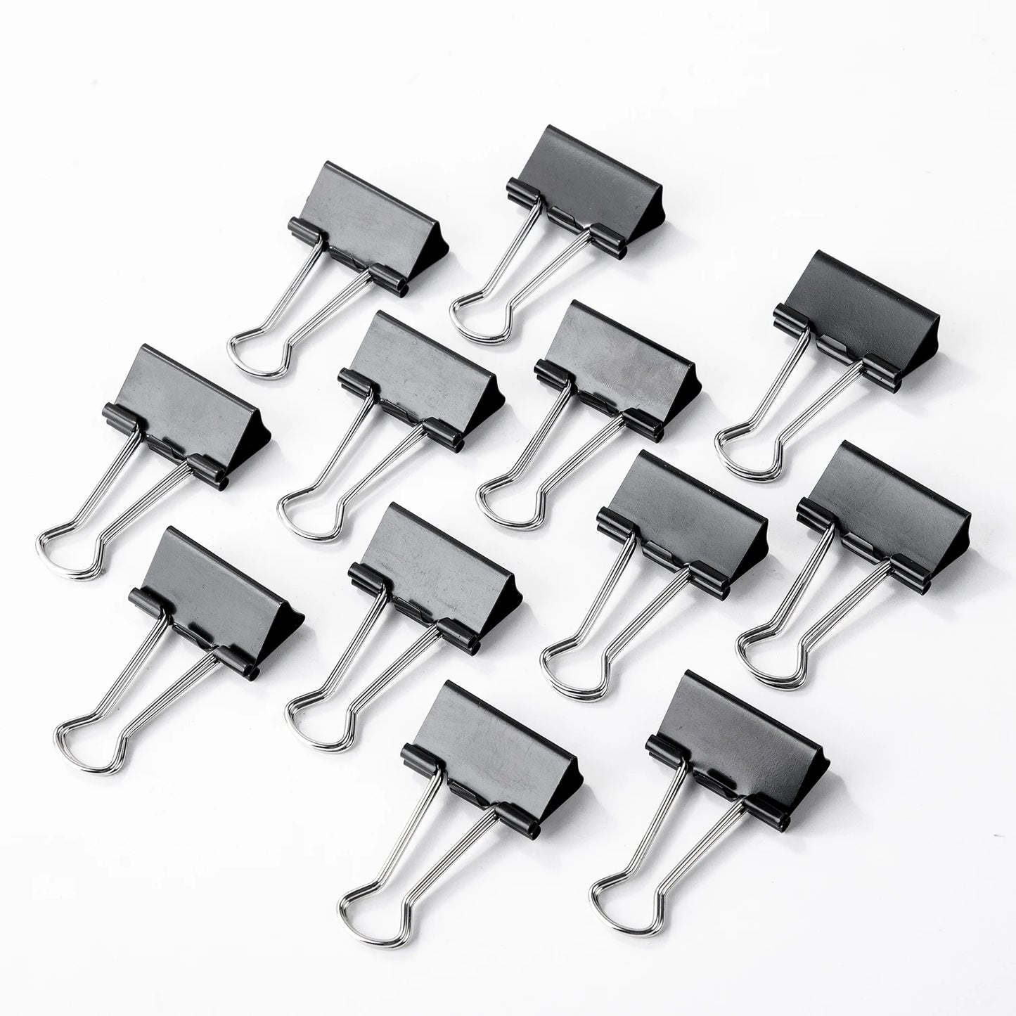 Deli Black Long Tail Clip Combination Binder Clips Bookmark 