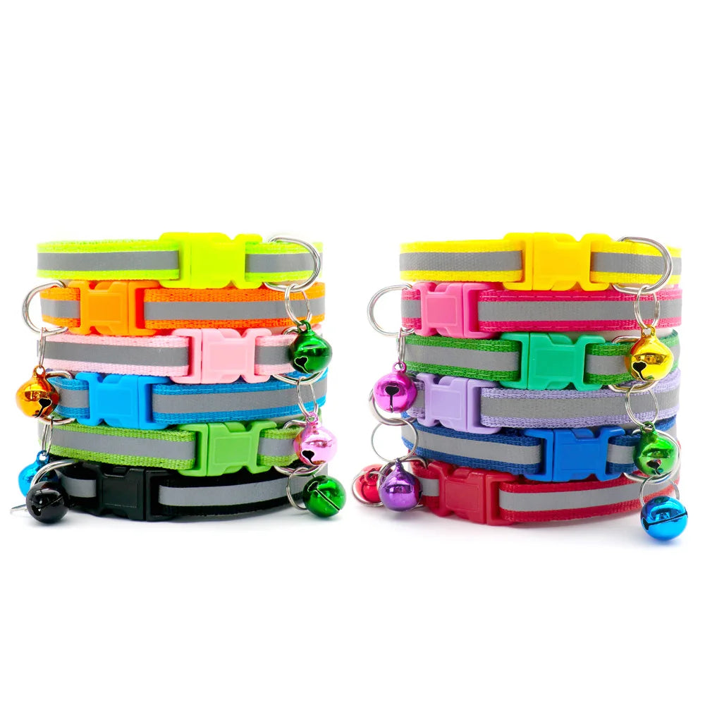 Adjustable Cat Collar with Bell Puppy Kitten Collar Wholesale 