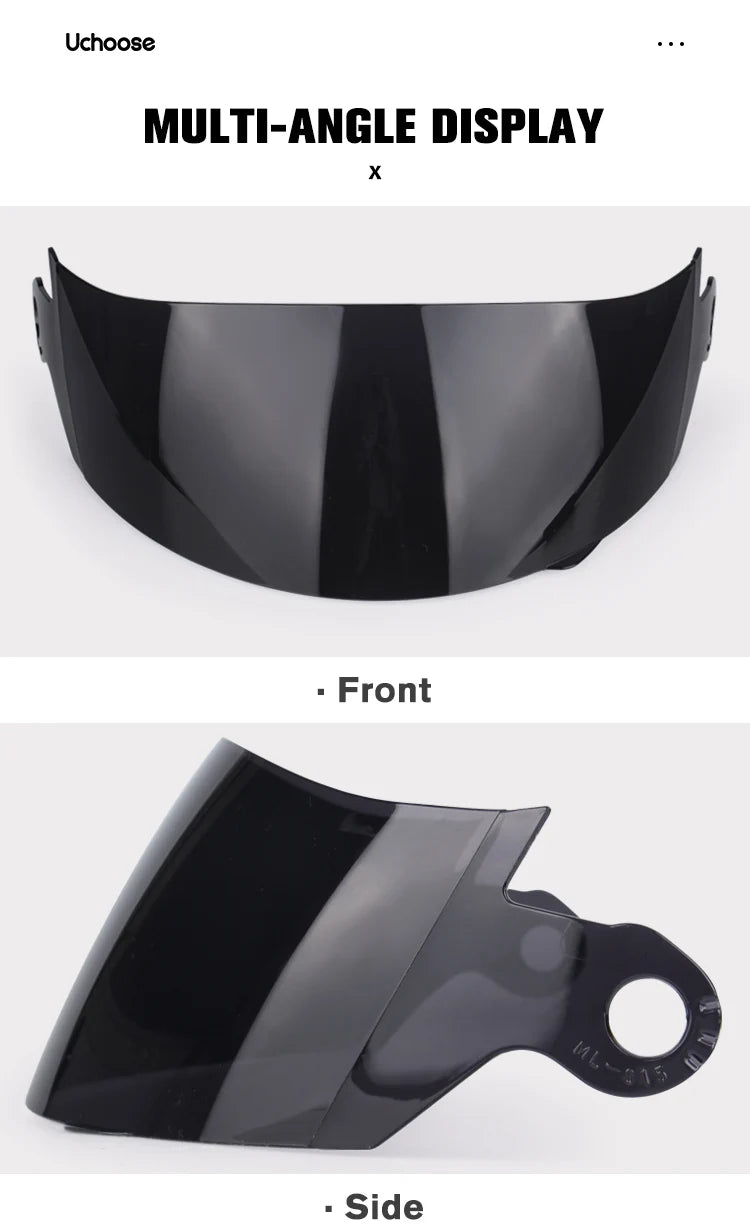 Uchoose Unisex Motorcycle Helmet Double Lens Secci? 