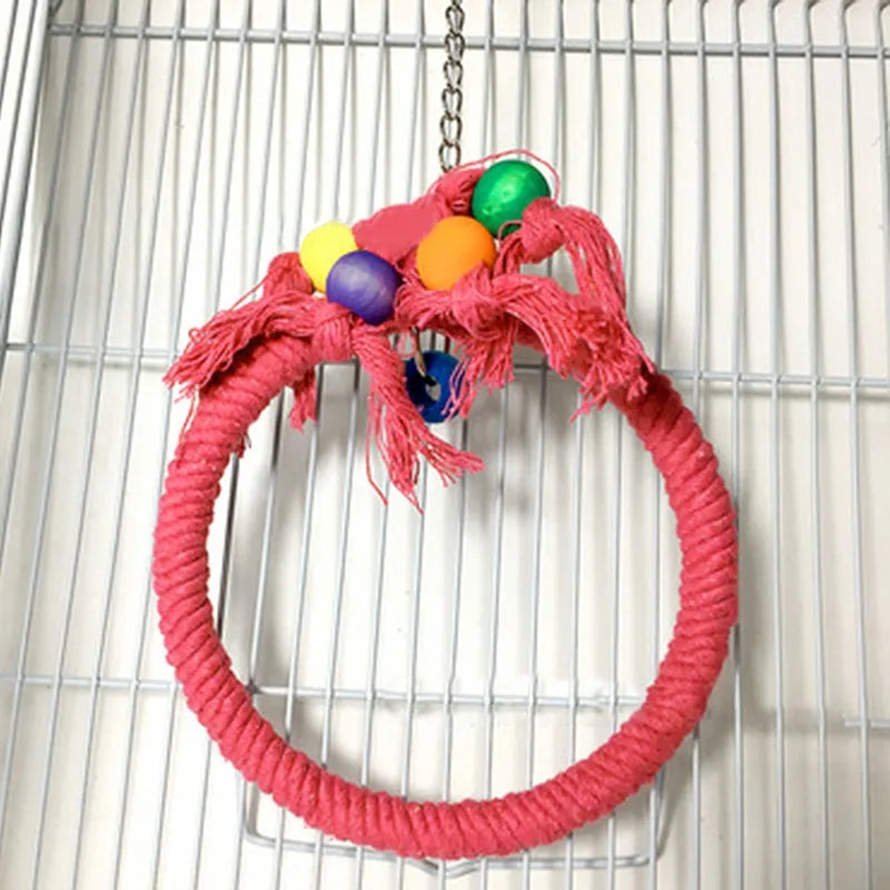 Parrot Chew Toy Cotton Rope Bite Bridge Tearing Ca 