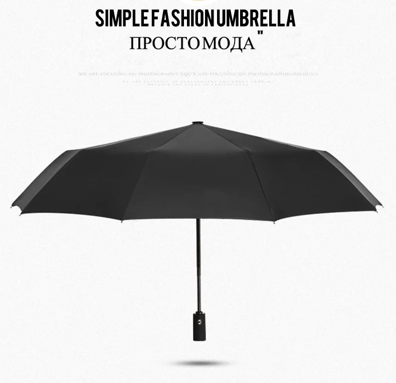 Heavy Duty Windproof Double Layer Fully Automatic Umbrella 