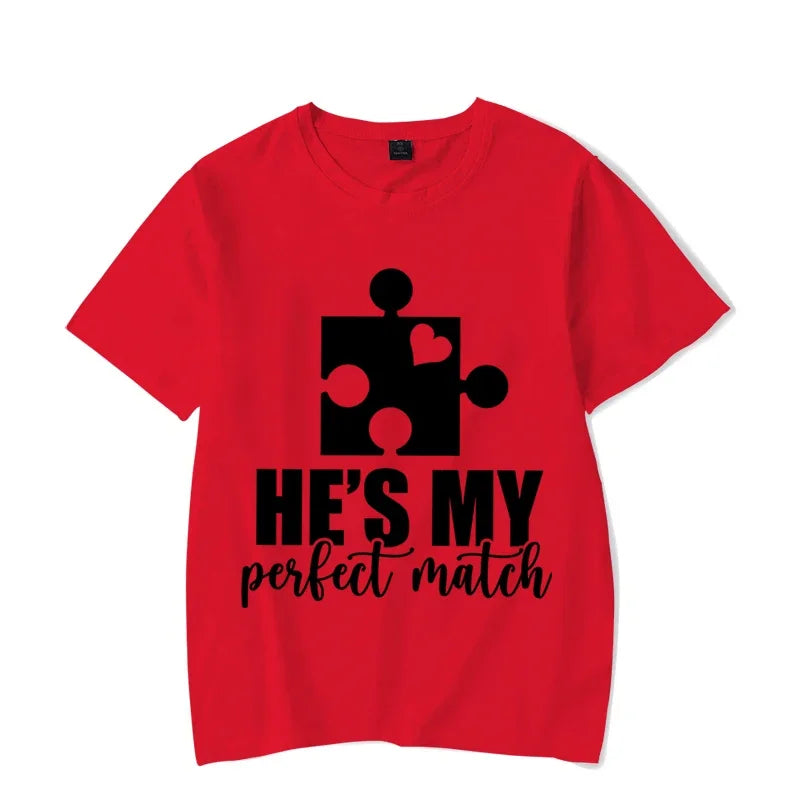 Camiseta "She's My Perfect Match" Unisex, playera de manga corta p