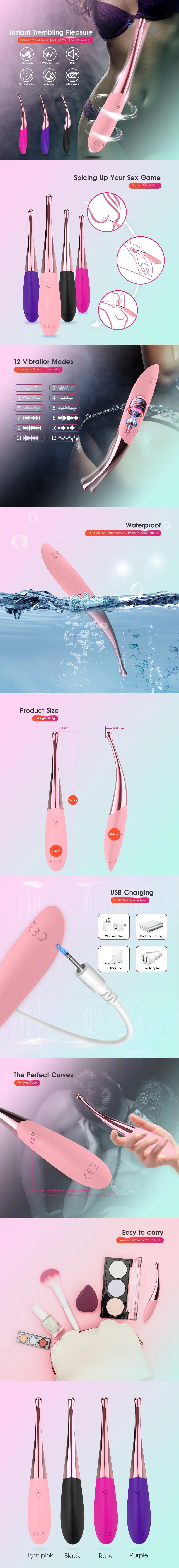 Powerful High Frequency Vibrators for Women Clitoris and Pe Stimulator 