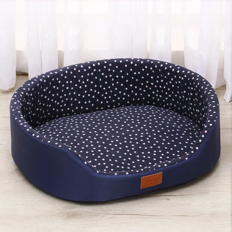 Large Dog House Double-sided Soft Pet Bed Warm Sofa 