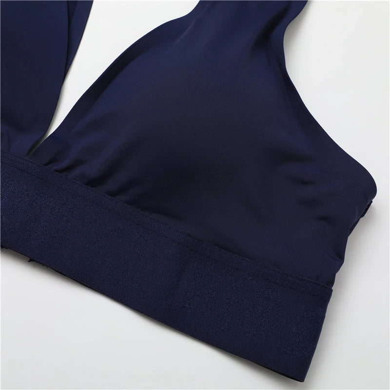 FINETOO Women's Deep V Bras Padded Tops Clothing i 