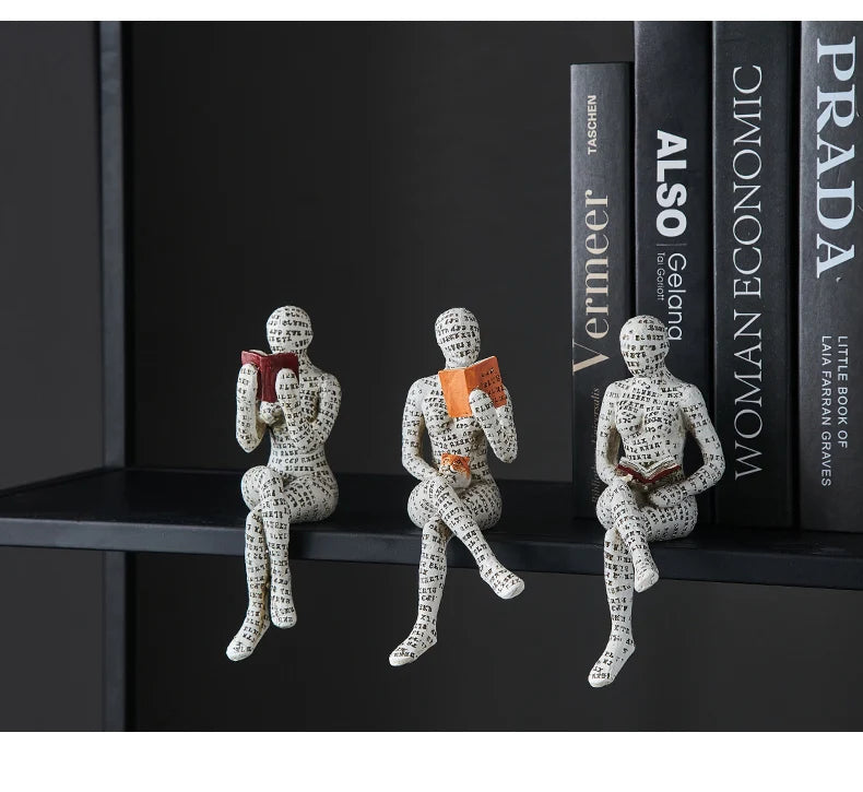 Creative Resin Art Decoration Modern Home Office Shelf 