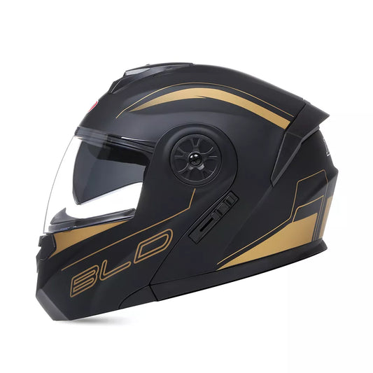 BLD-Casco de motocicleta personalizado para hombre y mujer, protector de cabeza