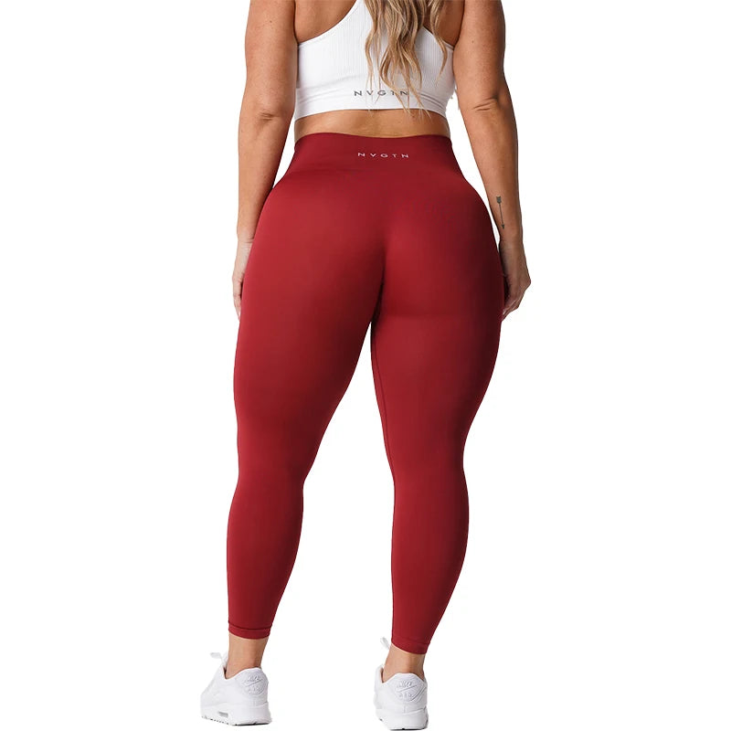 NVGTN-mallas sin costuras para mujer, pantalones de Yoga de cintura alta, ropa de gimnasio, mallas de LICRA suaves para entrenamiento, trajes de Fitness