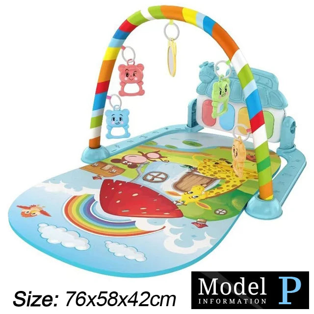 Soporte de Fitness para bebé, juego de música, juguetes de actividades de gimn