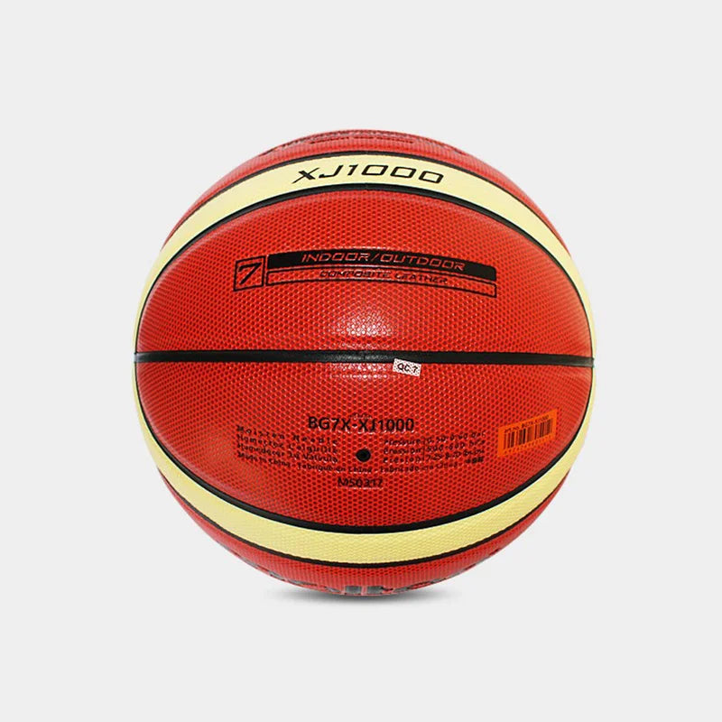 Molten-pelota de Baloncesto XJ1000 para hombre y mujer, Balón de cuero sintético para entrenamiento de partido en interiores y exteriores, tamaño oficial 7/6/5