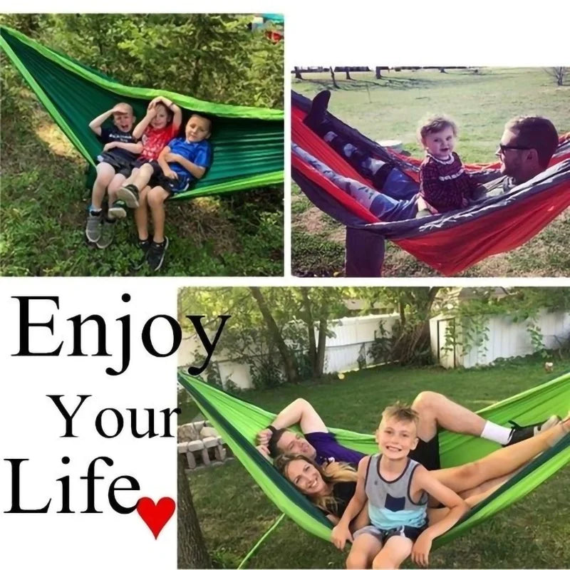 Portable Outdoor Camping Single Person Hammock Hanging Bed 