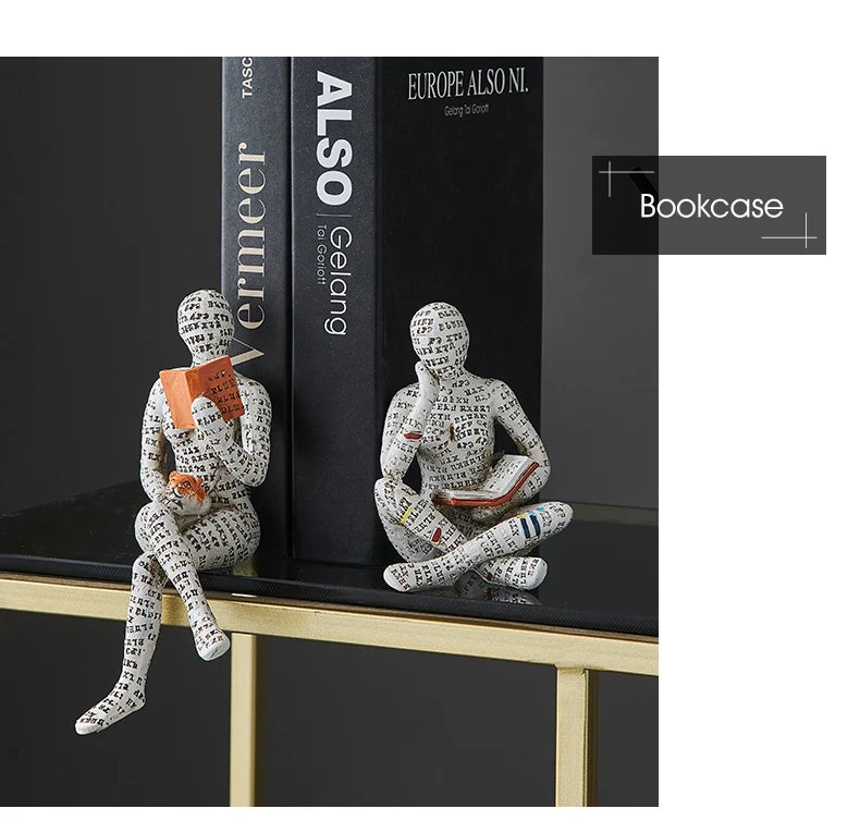 Creative Resin Art Decoration Modern Home Office Shelf 