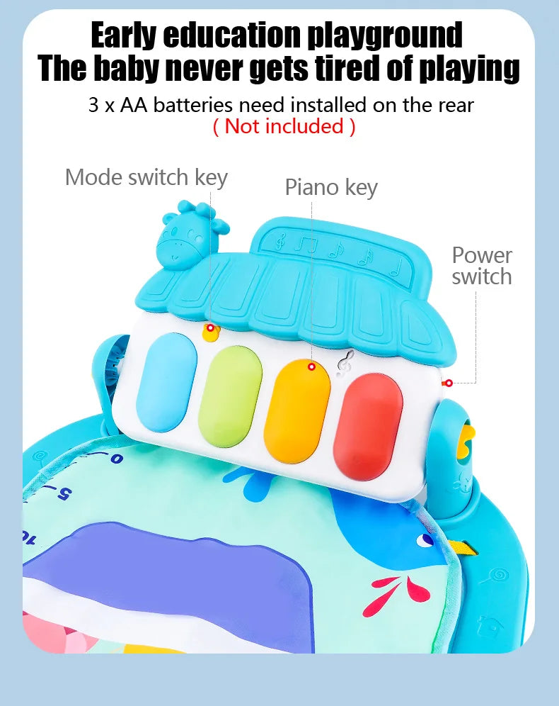 Soporte de Fitness para bebé, juego de música, juguetes de actividades de gimn