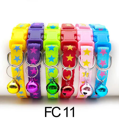 Adjustable Cat Collar with Bell Puppy Kitten Collar Wholesale 