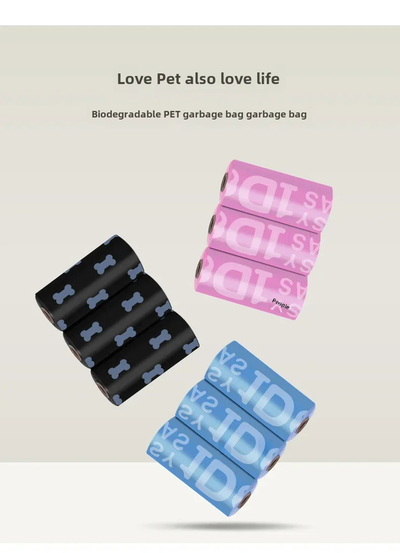 Disposable biodegradable dog poop bags, biodegradable bags 