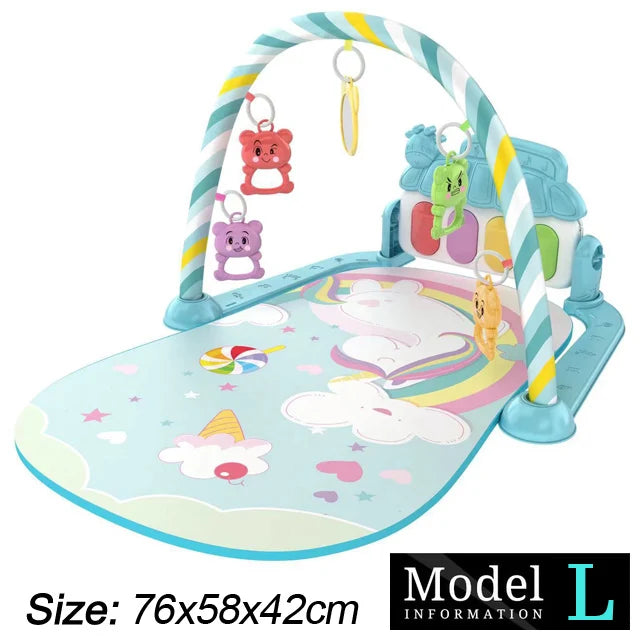 Soporte de Fitness para bebé, juego de música, juguetes de actividades de gimn