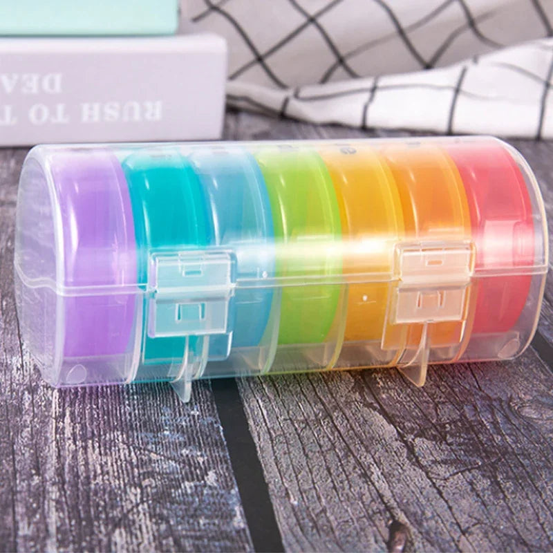 7 Days Pill Box 21/14 Grids 3 Times Portable Travel Pill Case Organizer 