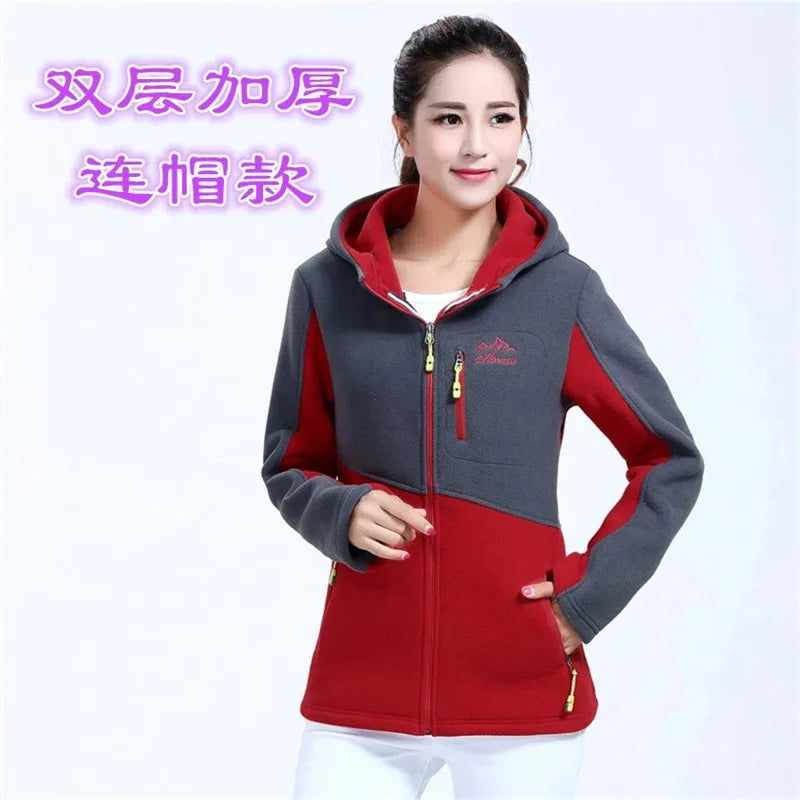 Plus Size Thick Plush Sweatshirt Women's Young and Medium Fleece Coat 