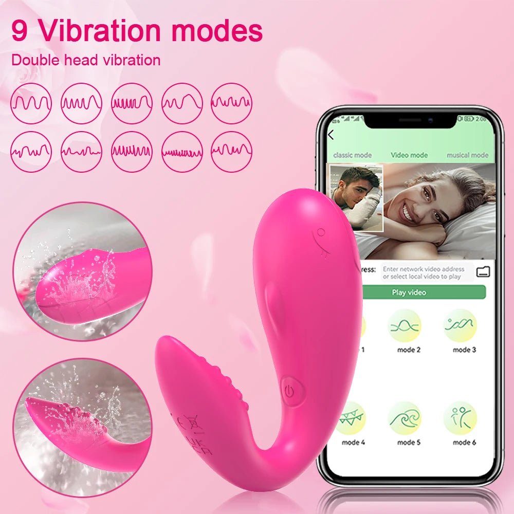 Huevo vibrador con Control por Bluetooth para mujer, estimulador de clítoris, u