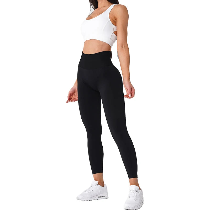 NVGTN-mallas sin costuras para mujer, pantalones de Yoga de cintura alta, ropa de gimnasio, mallas de LICRA suaves para entrenamiento, trajes de Fitness