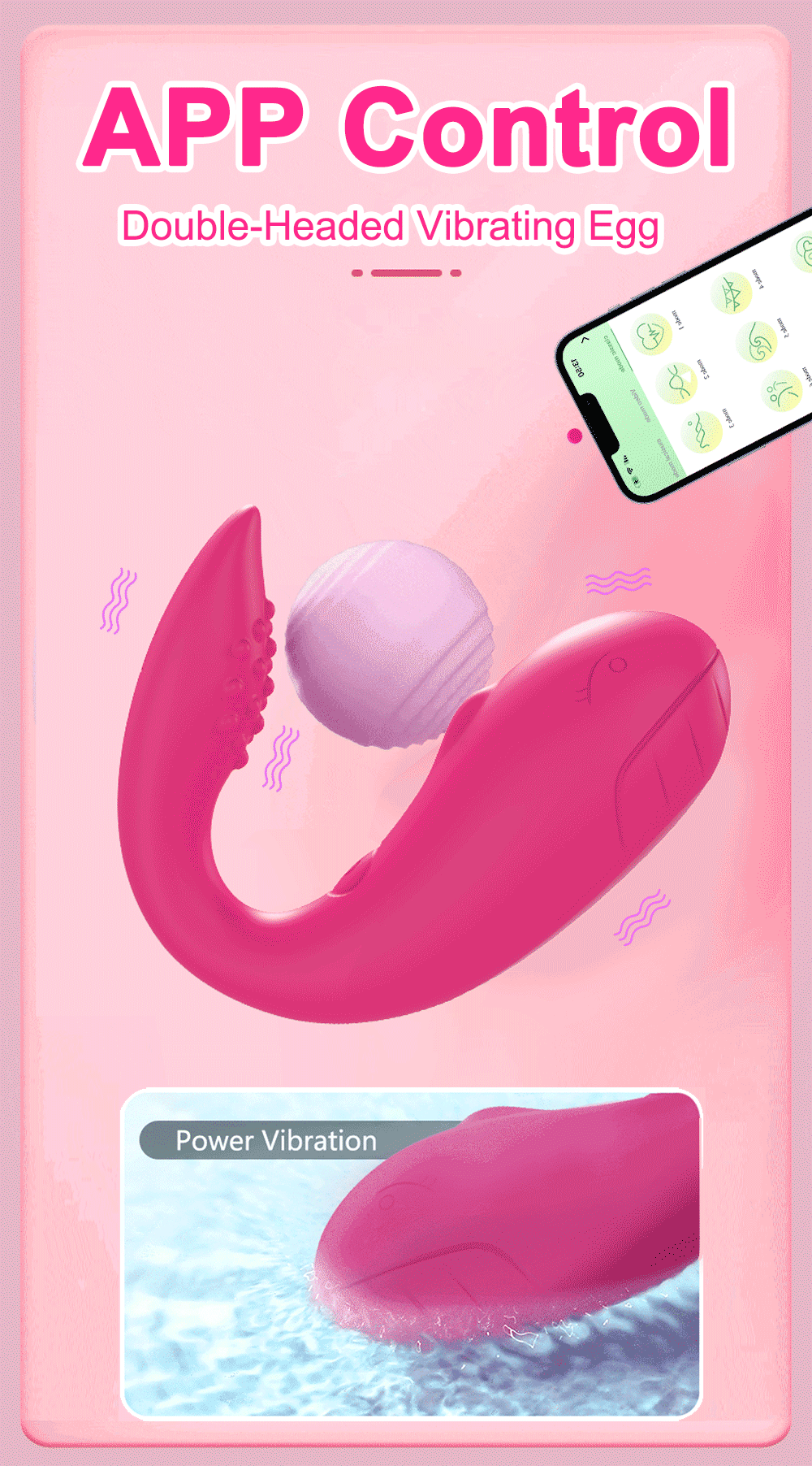Bluetooth Control Vibrating Egg for Women Clitoris Stimulator u 