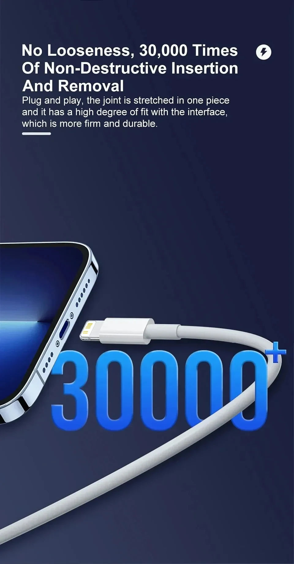 Cable de carga rápida para teléfono móvil APPLE, accesorio de carga rápida PD de 20W para iPhone 13, 12, 11, 14 Pro Max, Mini USB C, 8 Plus, XS, iPad