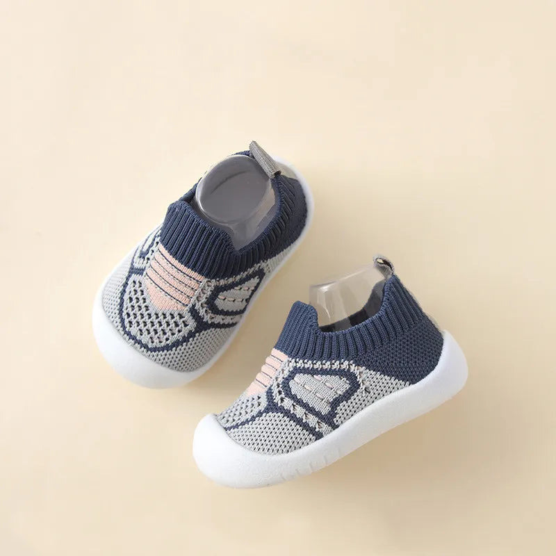 Baby Anti-slip Shoes Breathable Rubber Sole Socks p 