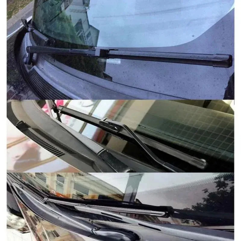 Limpiaparabrisas Universal para coche, escobillas tipo U de goma suave sin marco