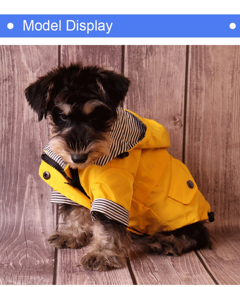 Waterproof Raincoat for Large Dogs Windproof Jacket for Large Dogs