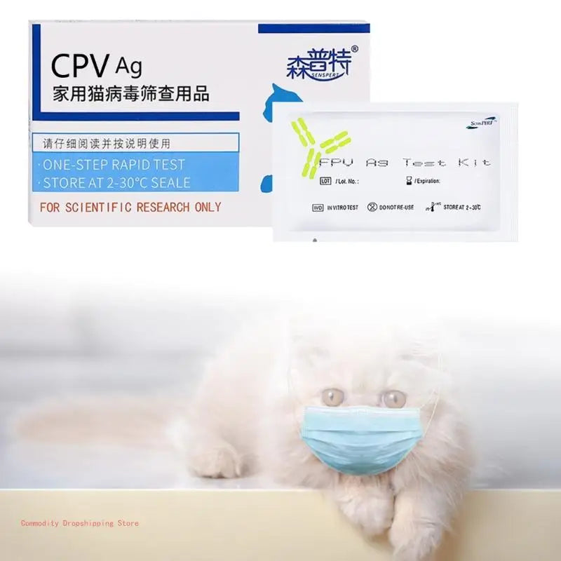 Cat dog distemper card parvovirus detection pet CDV FPV CPV CCV strip p 