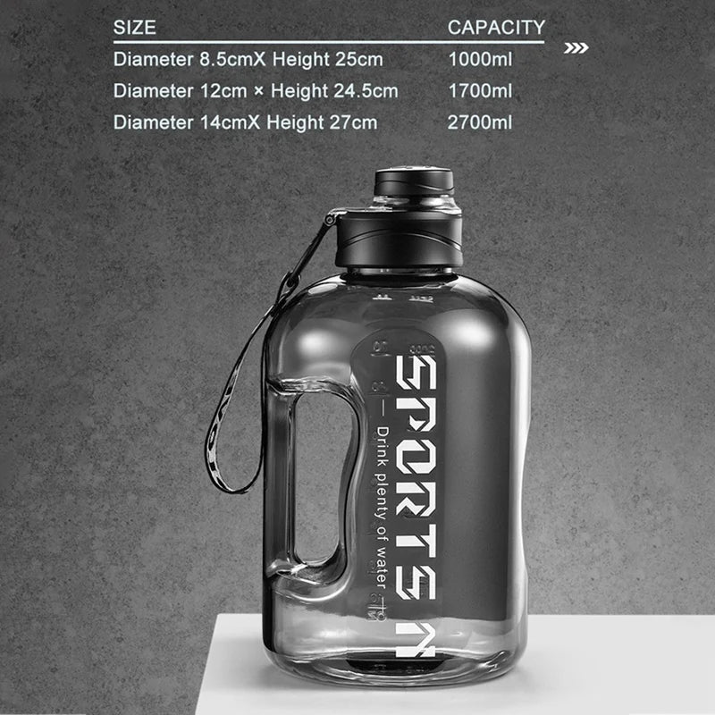 Men's Large Capacity Sports Water Bottle Wireless Water Po 