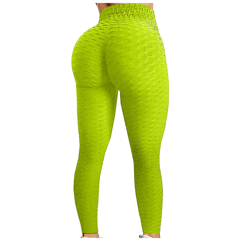 Pantalones de Yoga de cintura alta para mujer, mallas adelgazantes con Control d